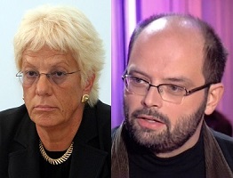 Carla Del Ponte et Slobodan Despot